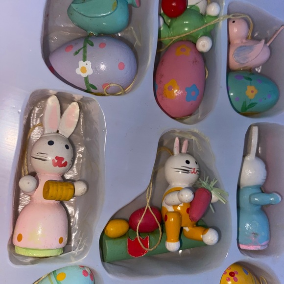 Easter Bunny and Egg Wooden Toy Set - Picture 2 of 4